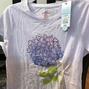 Girls short sleeve t shirt. Cat and Jack. New with tags size L 10/12
